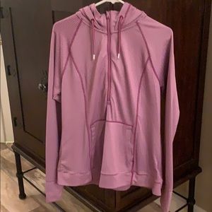 Ladies light weight  quarter zip hoodie